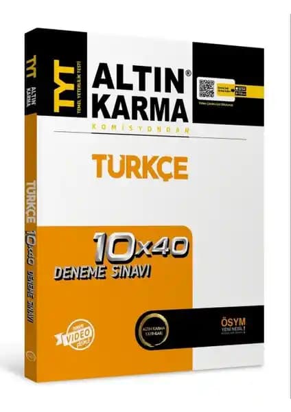 Altın Karma Yayınları 2020 TYT Türkçe Deneme Kitabı Sınava Hazırlık İçin Güncel ve Kapsamlı Bir Kaynak