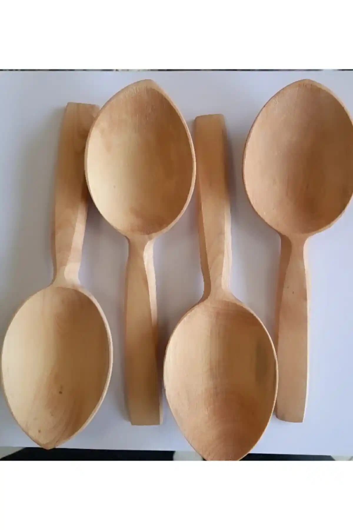 Anatolia 4 Adet Hakiki Şimşir Oyun Kaşığı Geleneksel ve Dayanıklı Tasarım