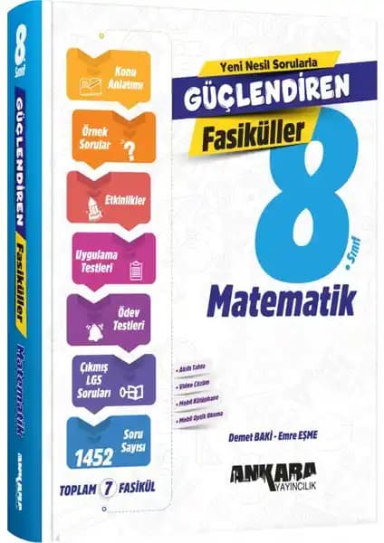 Ankara Yayıncılık 8. Sınıf Matematik Güçlendiren Fasikül Detaylı İnceleme ve Özellikleri