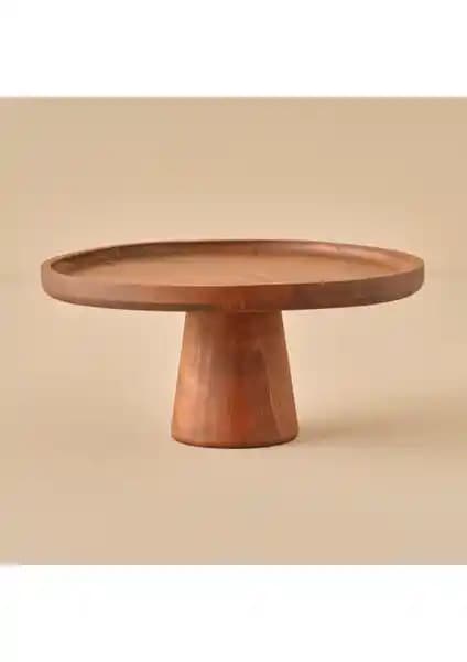 Bella Maison Ven Ahşap Kek Standı: Estetik ve Dayanıklı Sunum Aracı