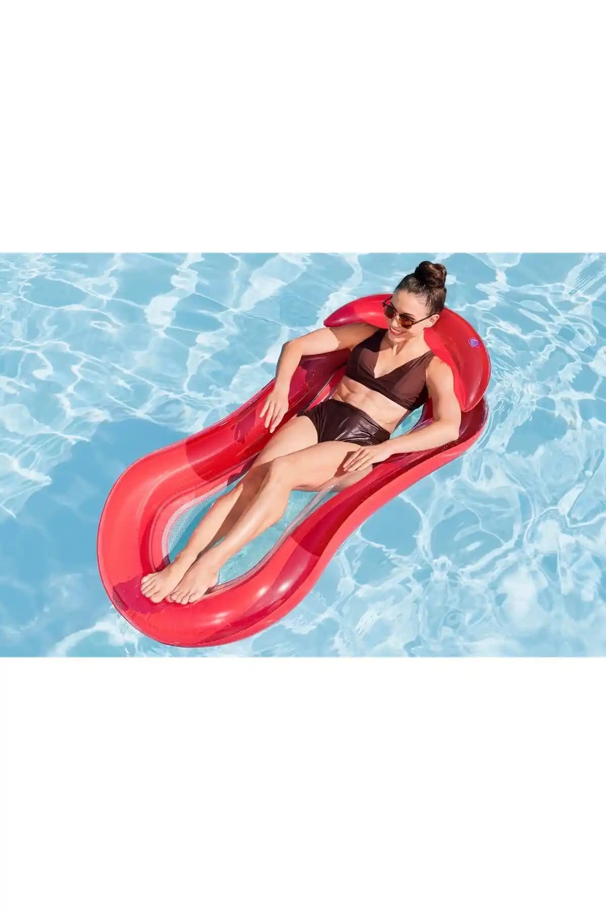 Bestway Lüks Fileli Yatak 160x84 cm Kırmızı – Konfor ve Estetiği Bir Arada Sunar