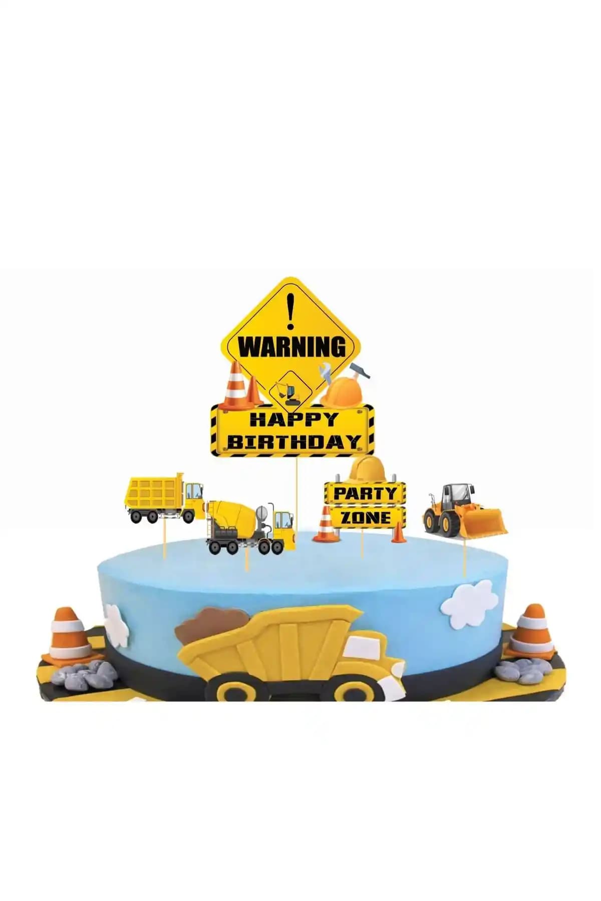 Big Party İnşaat Temalı Kürdan Seti: Eğlenceli ve Dayanıklı Parti Süsleri