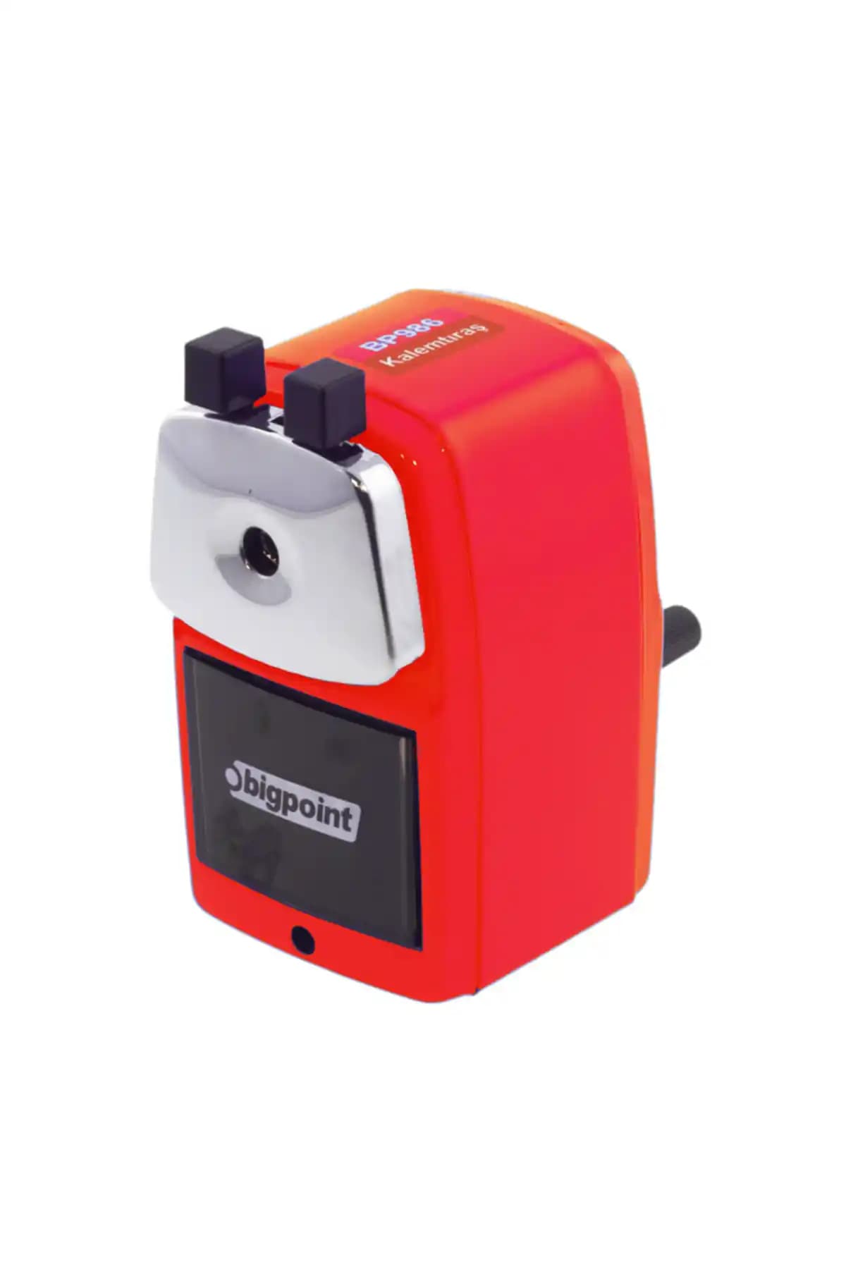 Bigpoint Kırmızı Masa Tipi Kalemtraş Uzun Ömürlü ve Güvenli Kullanım İçin Tasarlandı