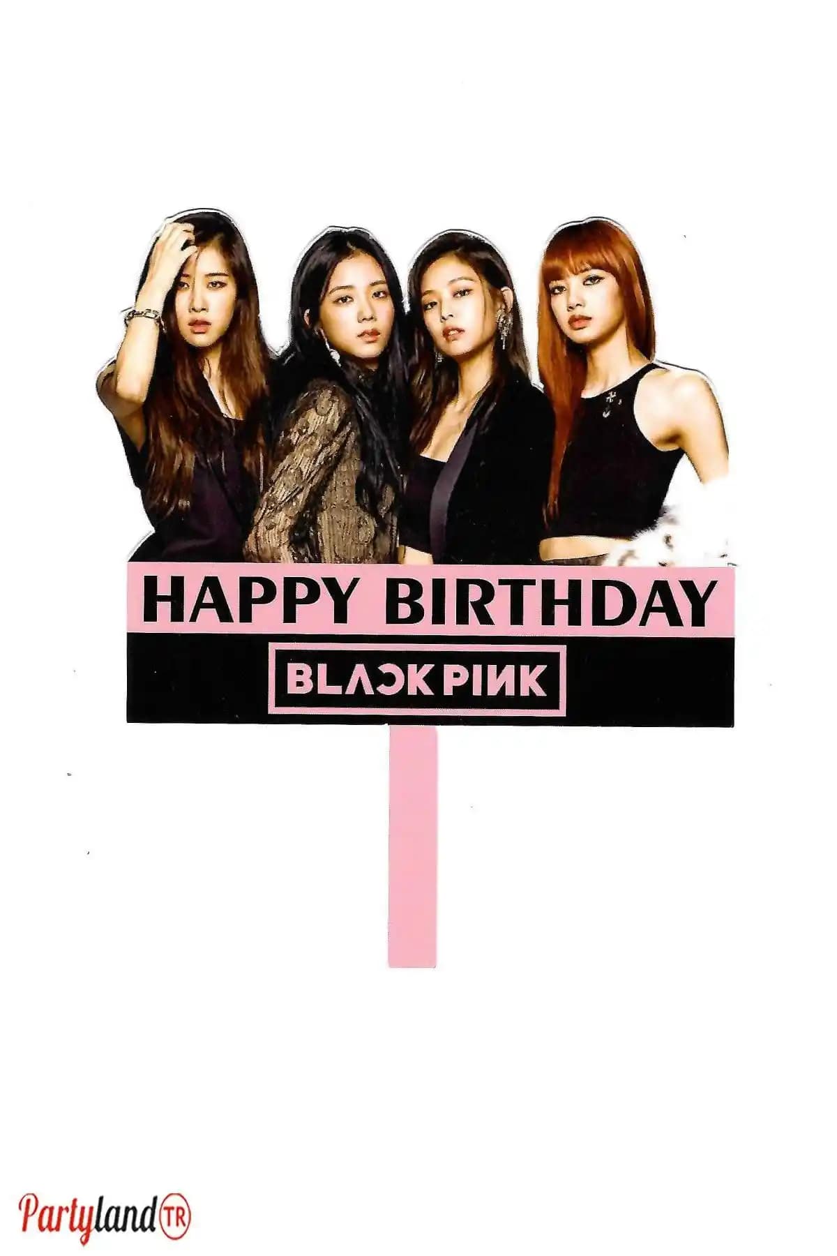 Blackpink Temalı Karton Pasta Süsü ile Partilerinizi Renkli ve Çekici Hale Getirin
