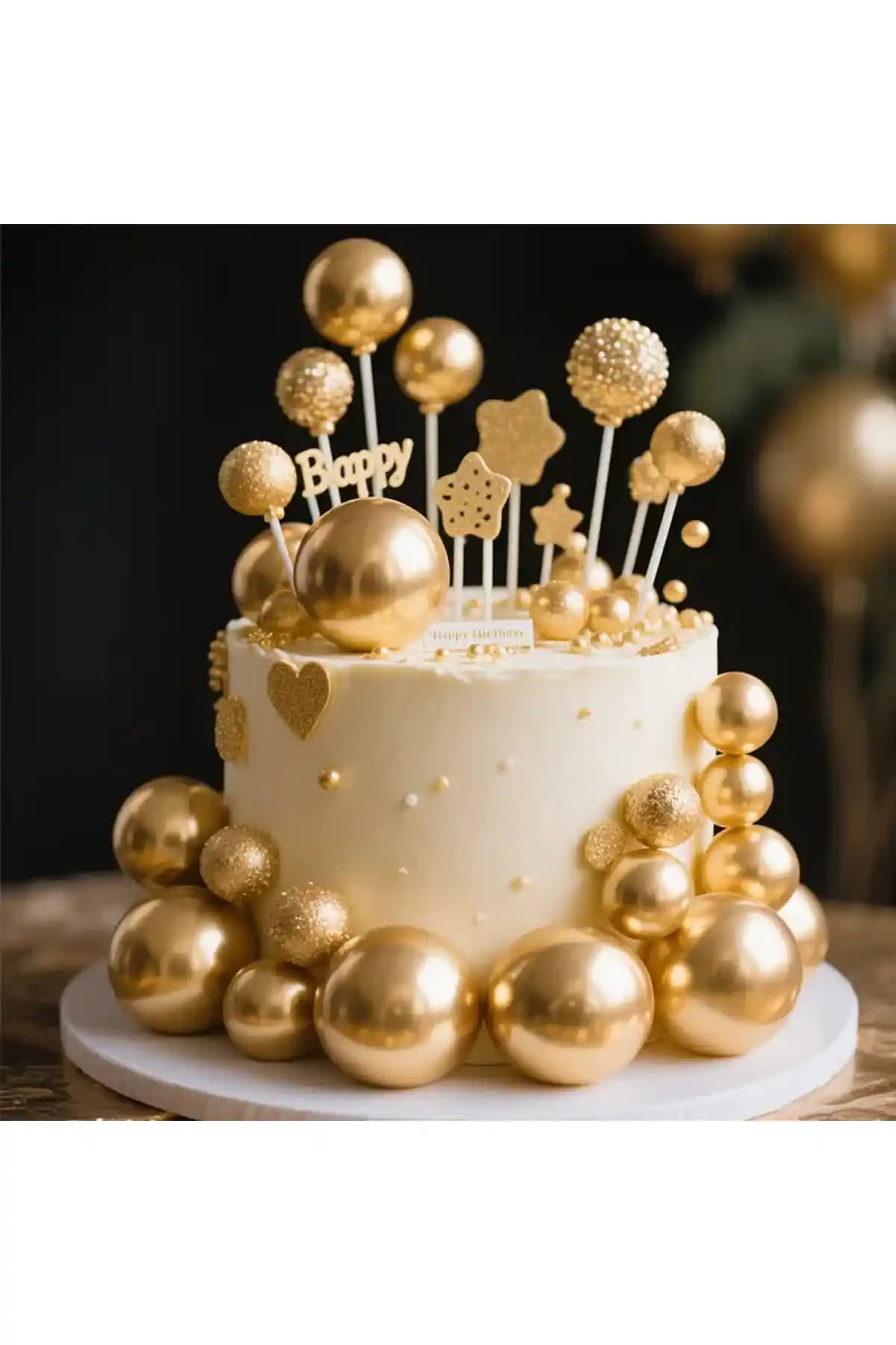 Çemrek Süs Renkli Top Paketleri Pasta ve Kapı Süsleme İçin Uygun Dekoratif Malzeme