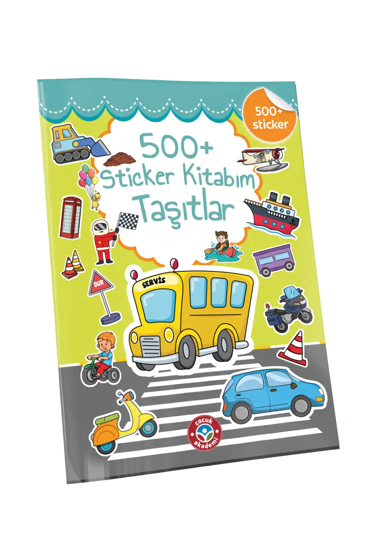 Çocuklar İçin Taşıt Temalı Sticker Kitabım Gelişim ve Eğlence İçin Uygun Eğitim Aracı