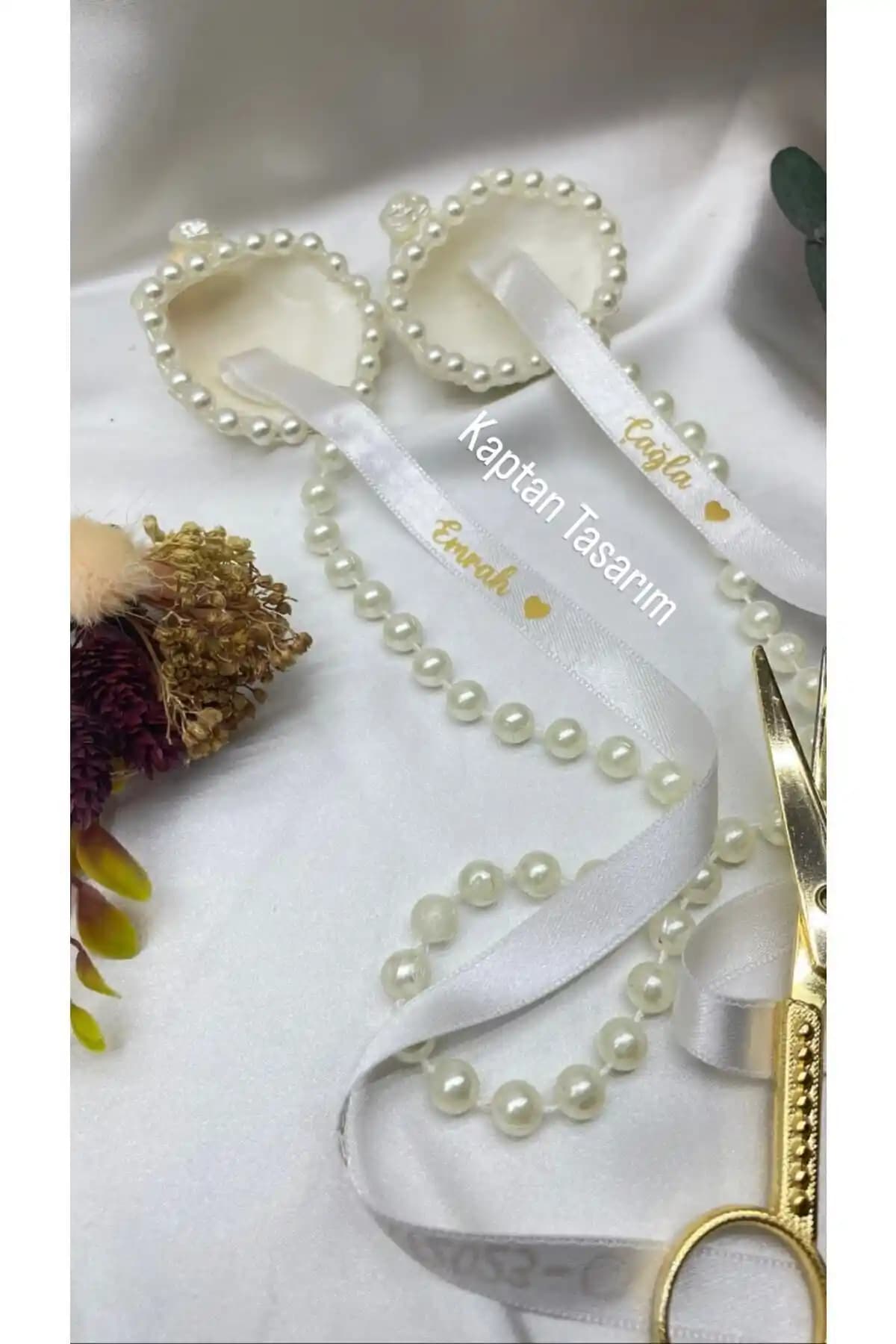 Dökülmeyen Incili Söz-nişan Kurdelesi: Zarif ve Dayanıklı Hediye ve Dekorasyon Ürünü