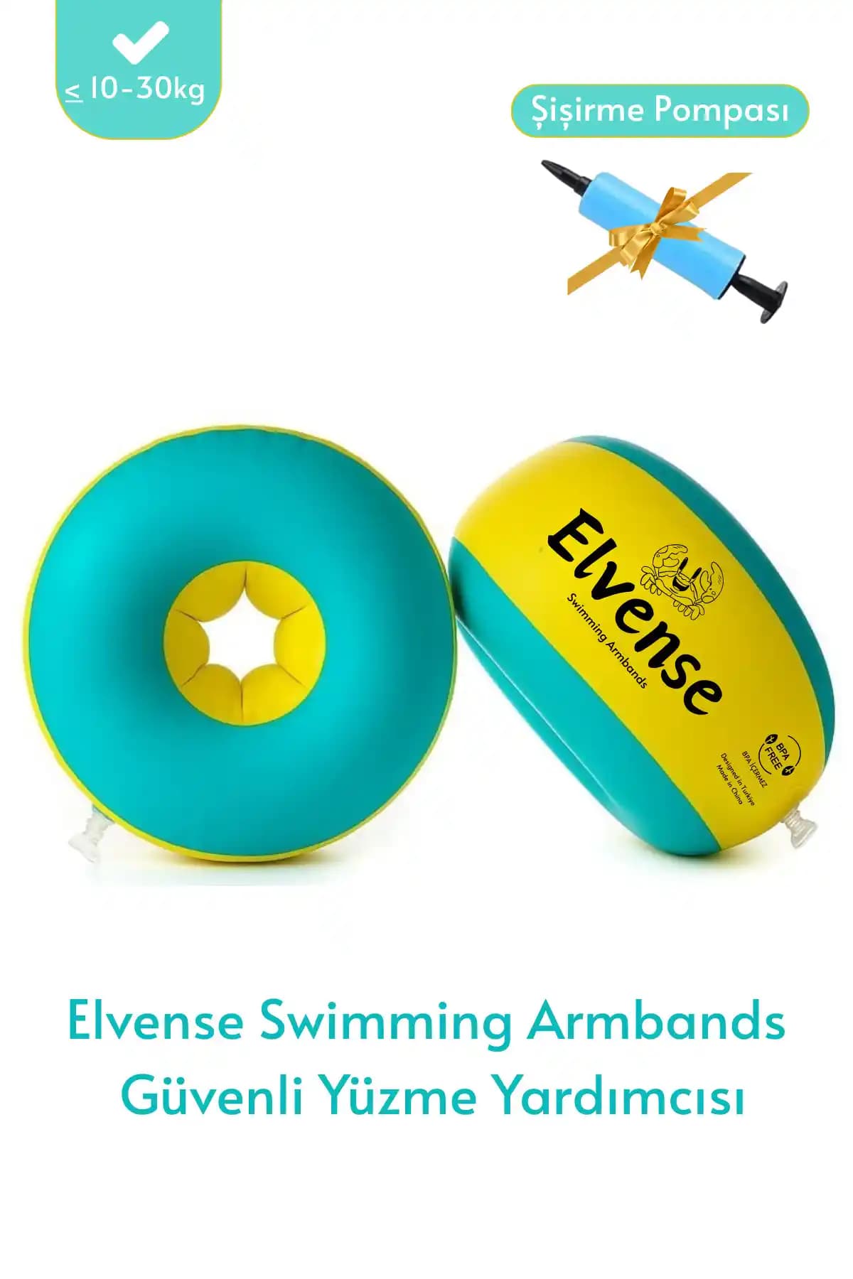 Elvense Çocuk Yüzme Kolluğu Seti Güvenli ve Konforlu Yüzme Deneyimi Sağlar
