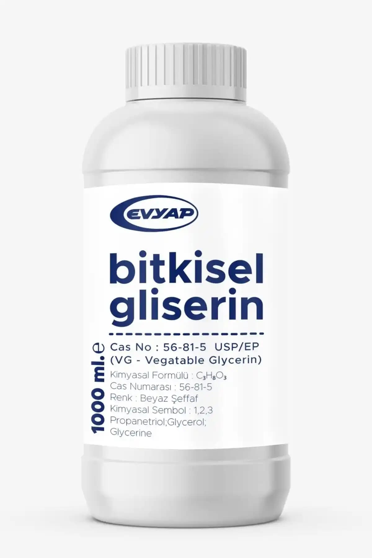 Evyap Bitkisel Gliserin (VG) 1000 ml Doğal ve Çok Yönlü Kullanım Alanları