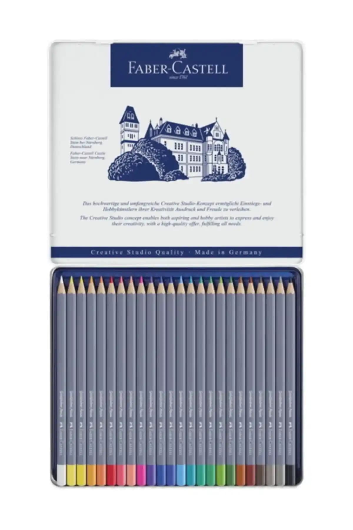 Faber Castell Goldfaber 24 Renk Aquarell Boya Kalemleri Sanat ve Yaratıcılık İçin Uygun