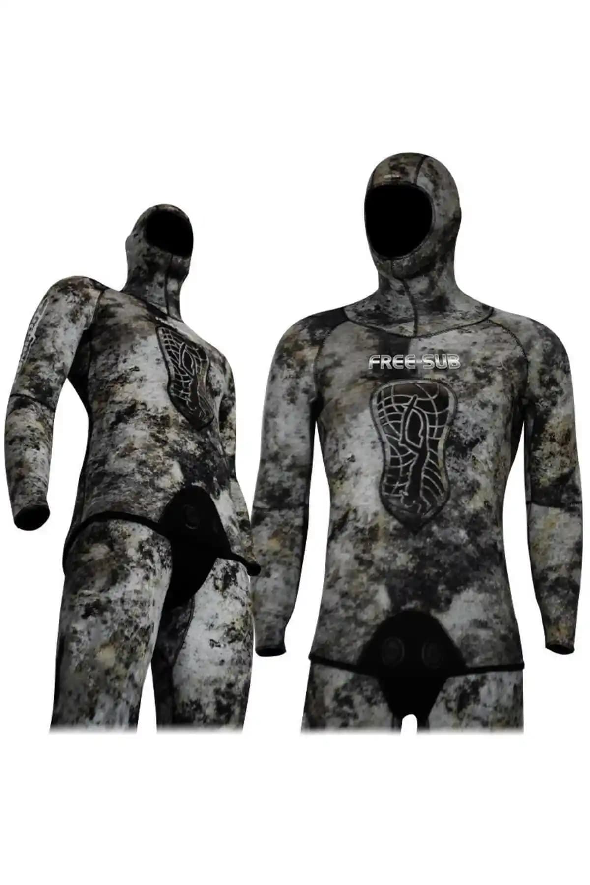 Free-Sub 5mm Ghost Dark Avcı Dalış Elbisesi: Dayanıklı ve Konforlu Sualtı Sporları Kıyafeti