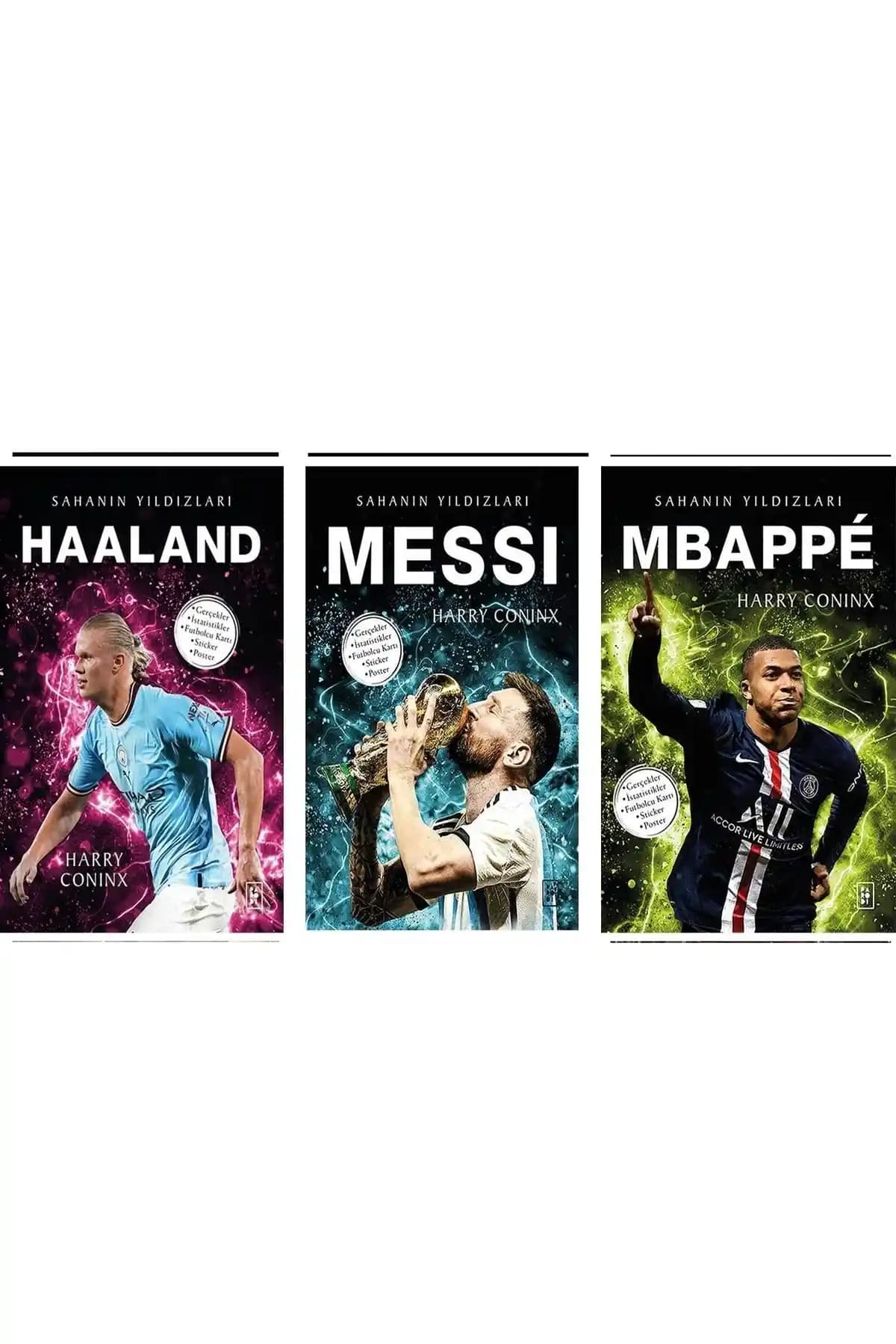Futbol Yıldızlarının Hikayelerini Anlatan Messi, Haaland ve Diğerleri Kitap Seti