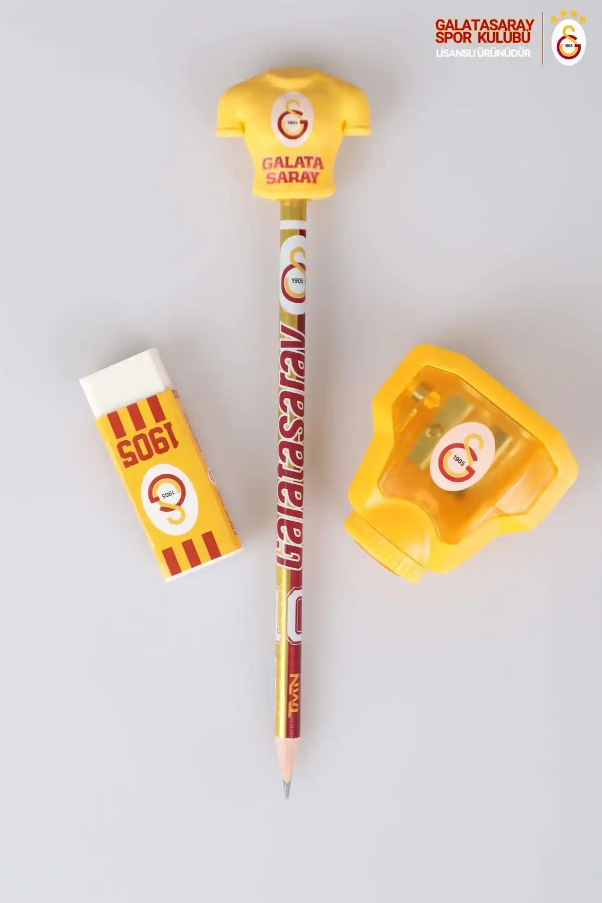 Galatasaray Lisanslı Kırtasiye Seti: Silgi, Kalem ve Otomatik Kalemtraş Detaylı İnceleme