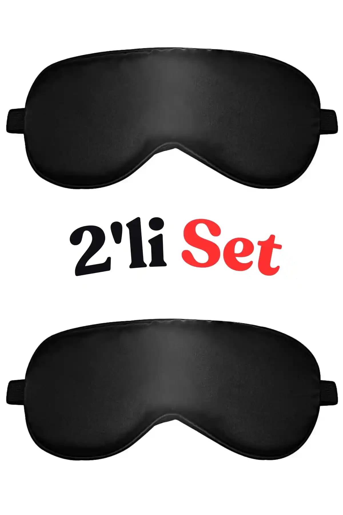 HASBY 2'li Siyah Yoga Göz Bandı Konfor ve Işık Engelleme Özelliğiyle Uyku Kalitesini Artırır