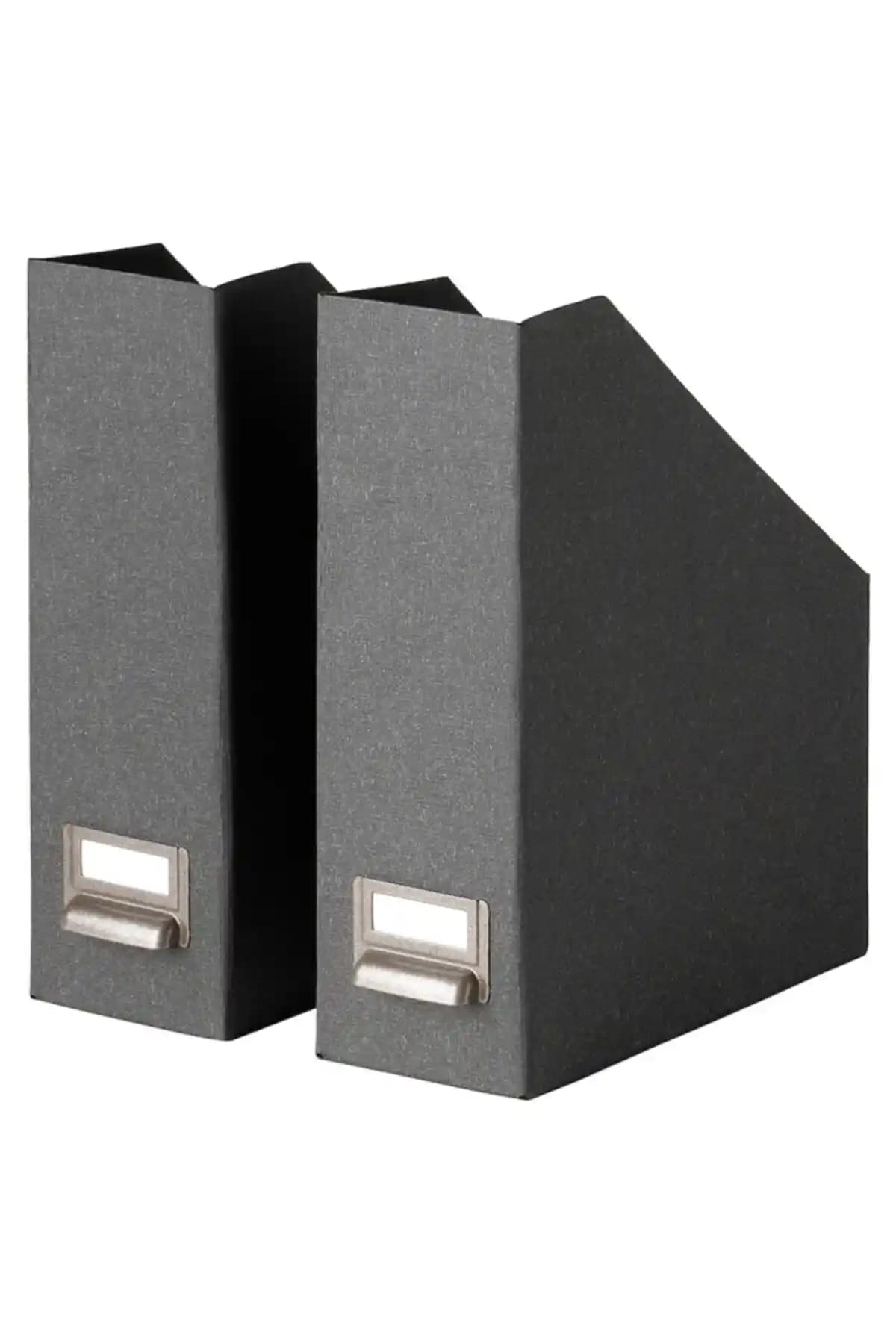 IKEA Tjog 2 Li Set Koyu Gri Kutu Klasör Dosyalık Ofis ve Ev Düzenleme Çözümü