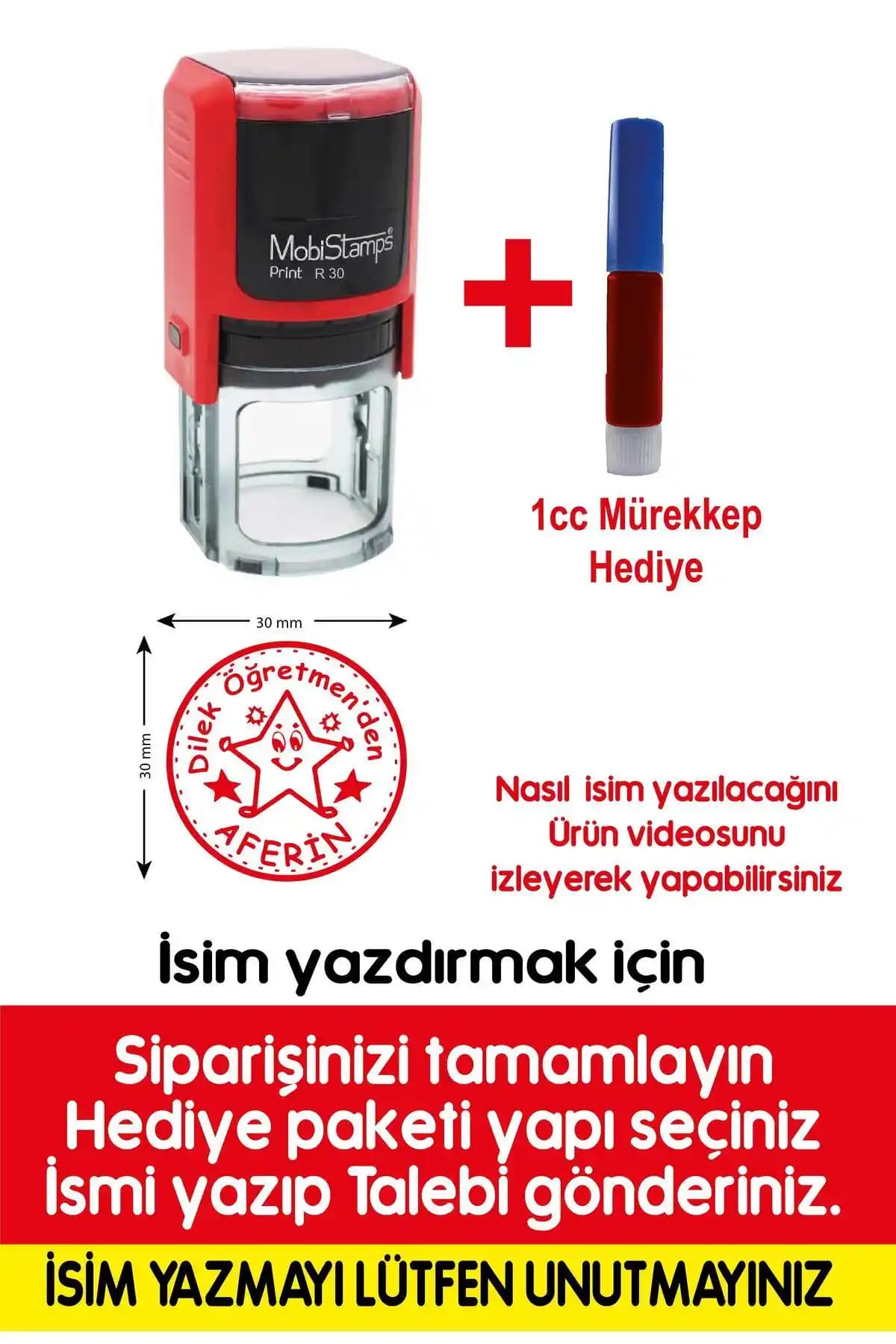 Kişiye Özel Yuvarlak Öğretmen Kaşesi: Estetik ve Dayanıklı Tasarım Özellikleri