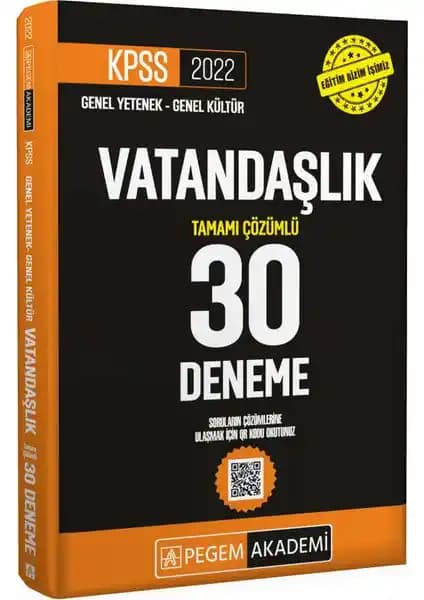 KPSS Genel Yetenek ve Genel Kültür Vatandaşlık Deneme Kitabı İncelemesi
