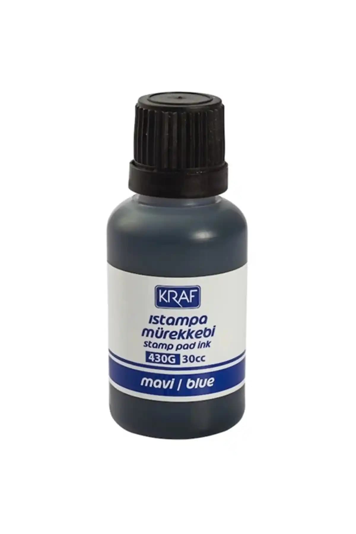 KRAF 430g Istampa Mürekkebi Profesyonel ve Dayanıklı Mavi Renkli Çözüm