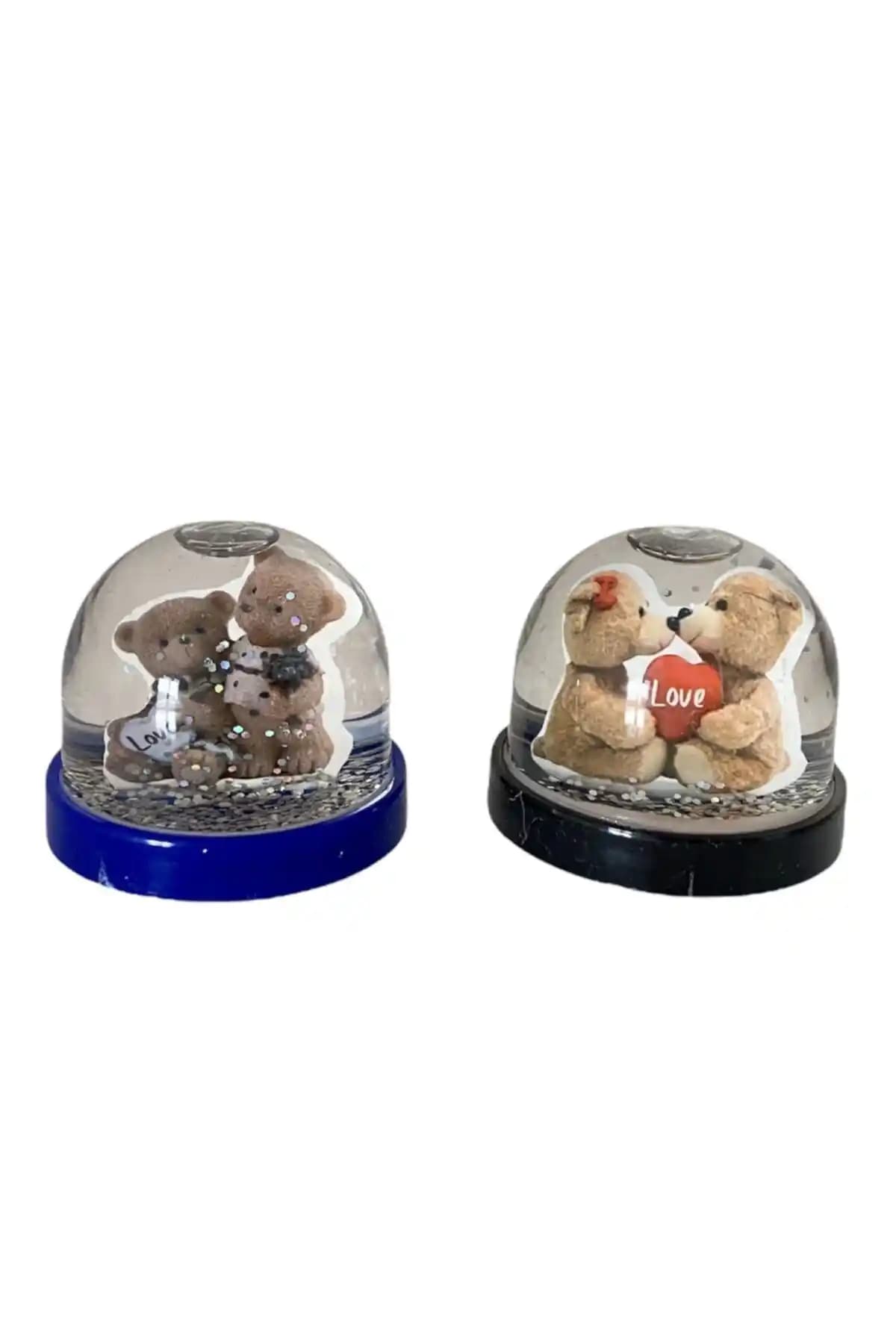 Küçük Boy Ayıcık Figürlü Kar Küresi Ev ve Ofis Dekorasyonu İçin Uygun