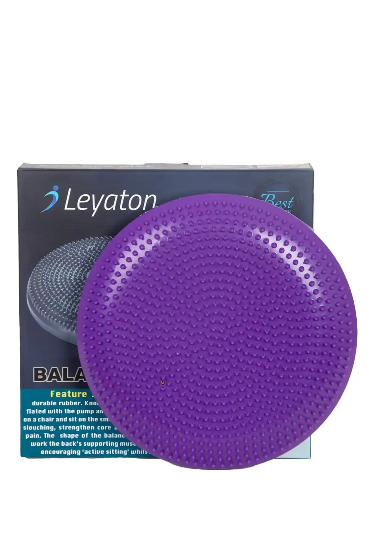 Leyaton Standart Dikenli Denge Minderi 33 Cm Mor Renkli Spor ve Rehabilitasyon Ekipmanı