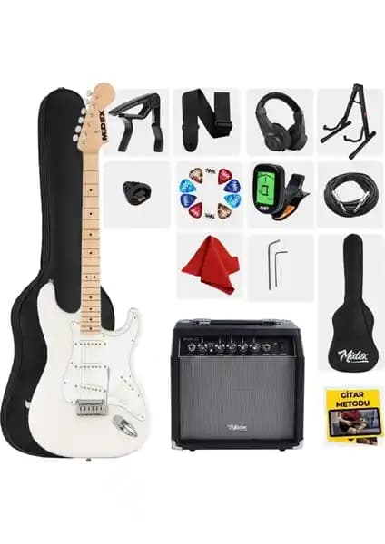 Midex RPH-30WH-35AMP Çok Yönlü Elektro Gitar Seti ile Müzik Tutkunlarına Profesyonel Deneyim