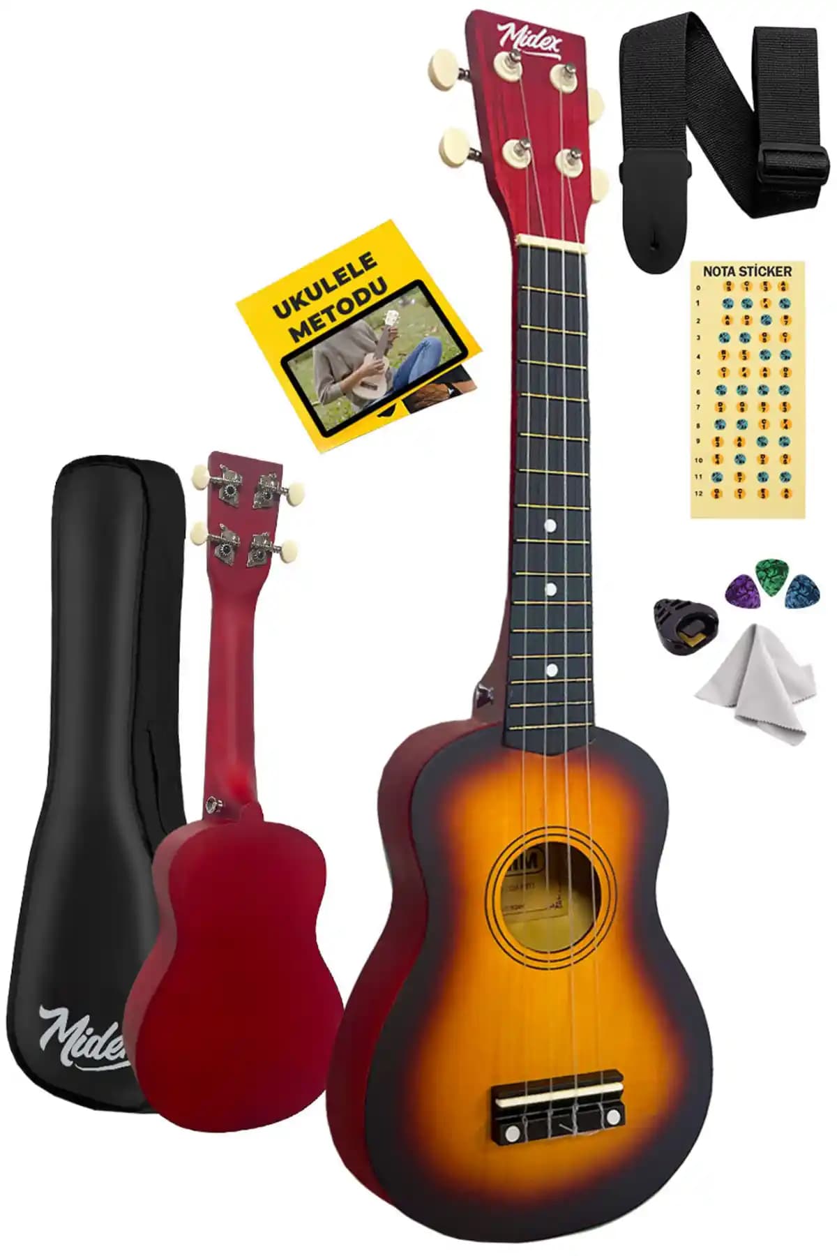 Midex UKX-233SB Sunburs Konser Ukulele İncelemesi ve Özellikleri