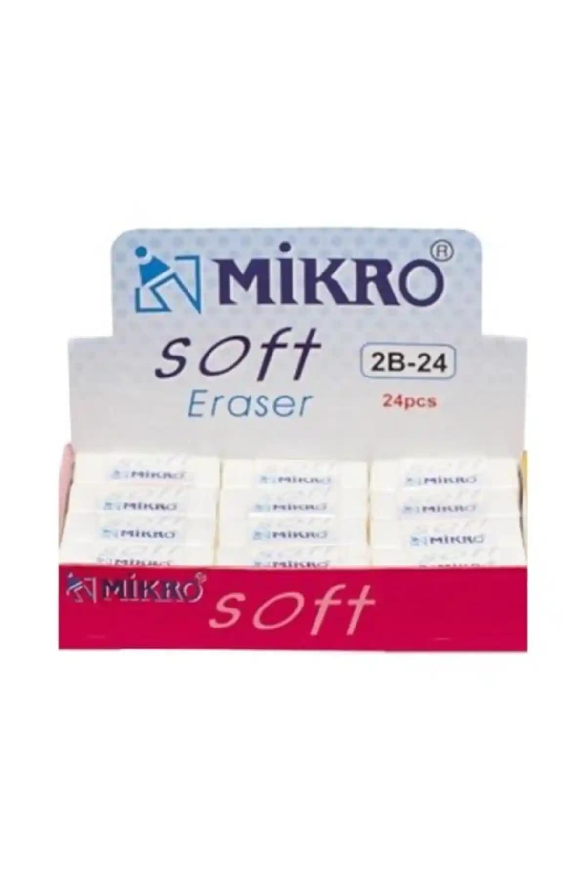 Mikro 2B-24 Soft Silgi: Yumuşak ve Etkili Silme Çözümü Ofis ve Okul İçin