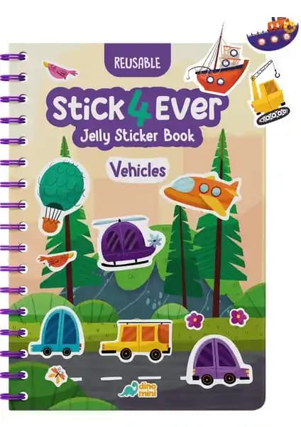 Neobebek Stick4Ever Vehicles Jelly Sticker Kitabı: Çocuklar İçin Eğlenceli ve Eğitici Oyun Aracı