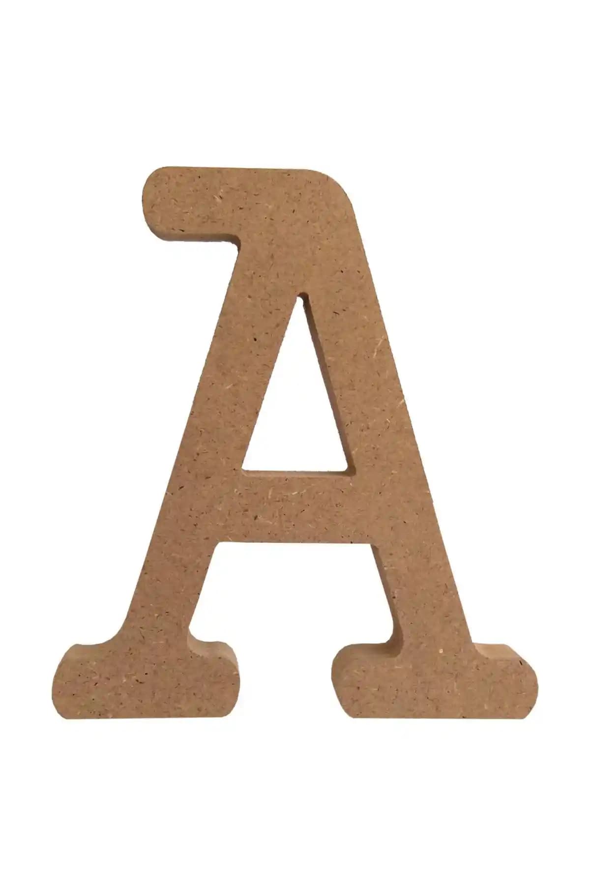 Neşeli Ahşap 10 cm Ahşap A Harfi ile Dekorasyon ve Kutlamalarınıza Şıklık Katın