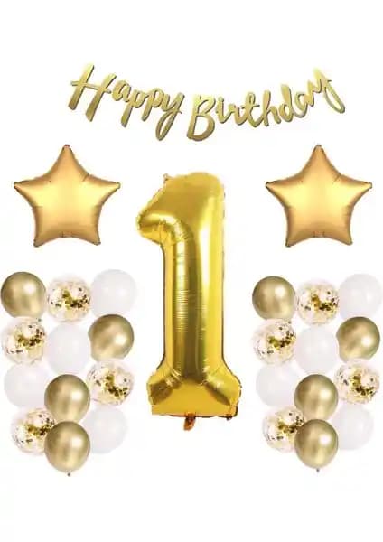 PatlaDı Gitti Gold Konsept 1 Yaş Doğum Günü Kutlama Seti İncelemesi ve Değerlendirmesi