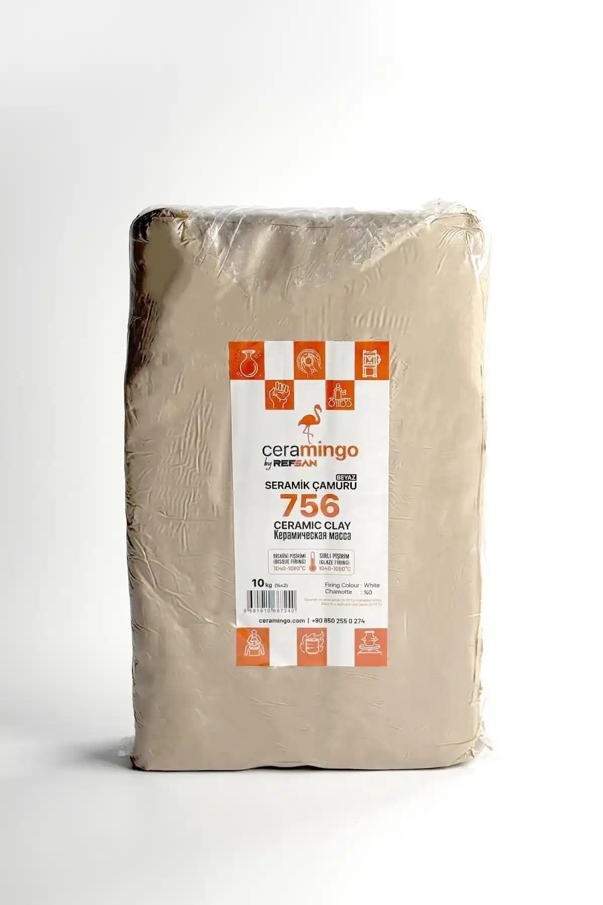 Refsan 756 Seramik Çamuru 10 Kg Vakumlu Ambalaj ile Yüksek Kalite ve Dayanıklılık