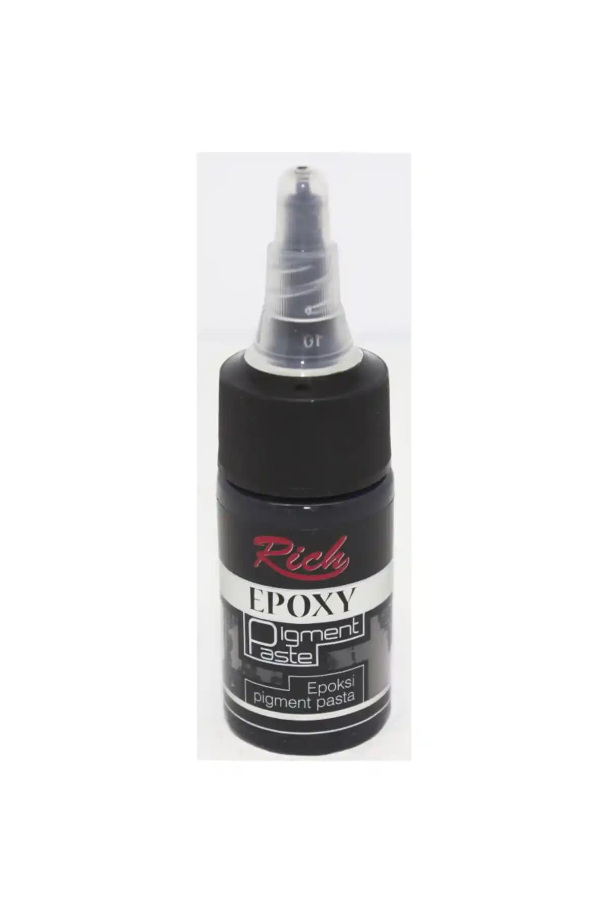Rich Epoksi Pigment Pasta Siyah 20 cc Yüksek Yoğunluklu ve Homojen Renkli Boyama Malzemesi