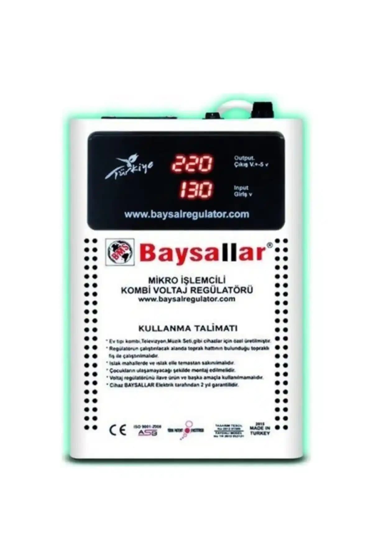 Türkiye Menşeli Kombi Regülatörü Mikro İşlemcili Güç ve Voltaj Koruma Cihazı