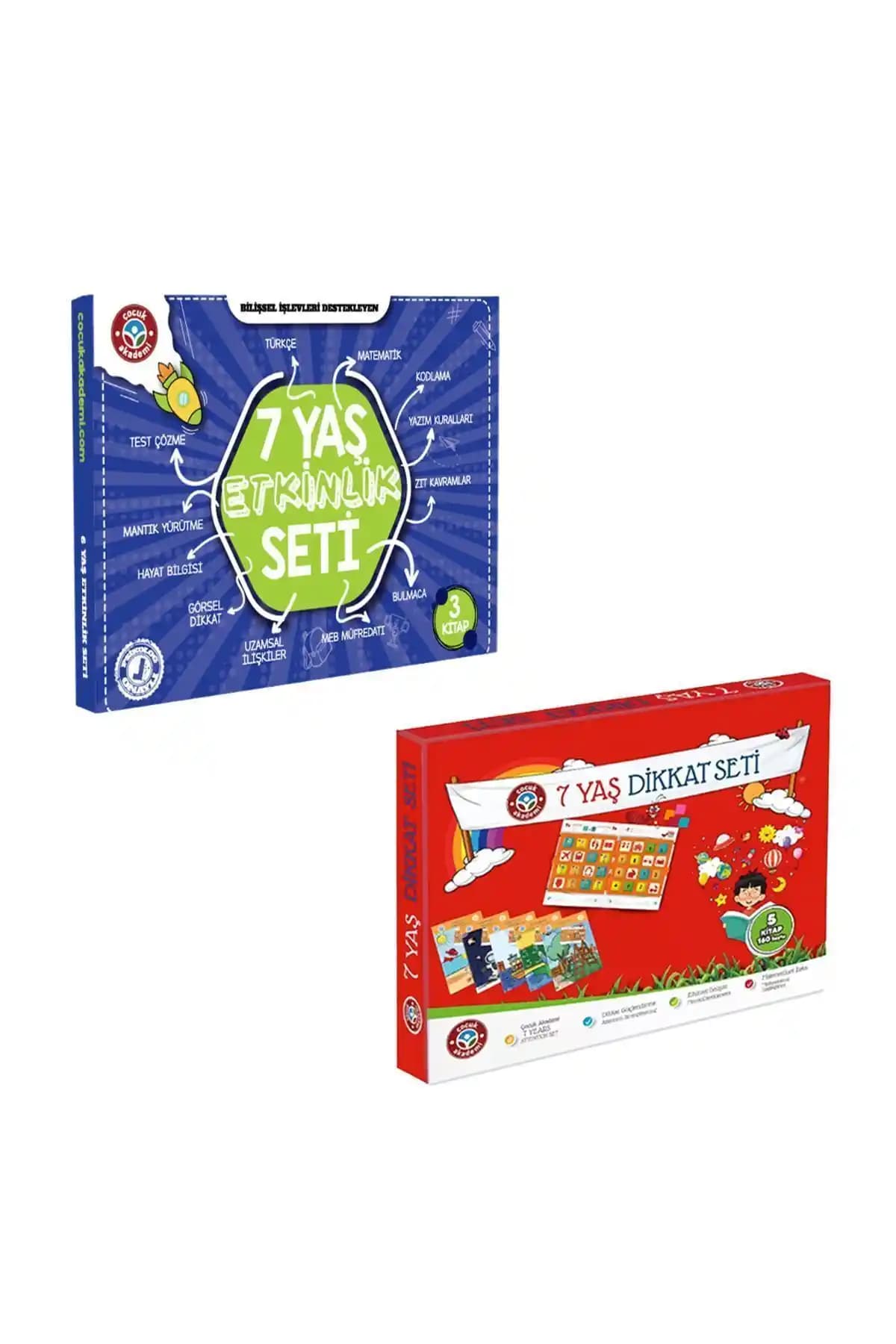 Çocuk Akademi 7 Yaş Dikkat ve Etkinlik Seti: Bilişsel Gelişimi Destekleyen Çok Dilli Eğitim Programı