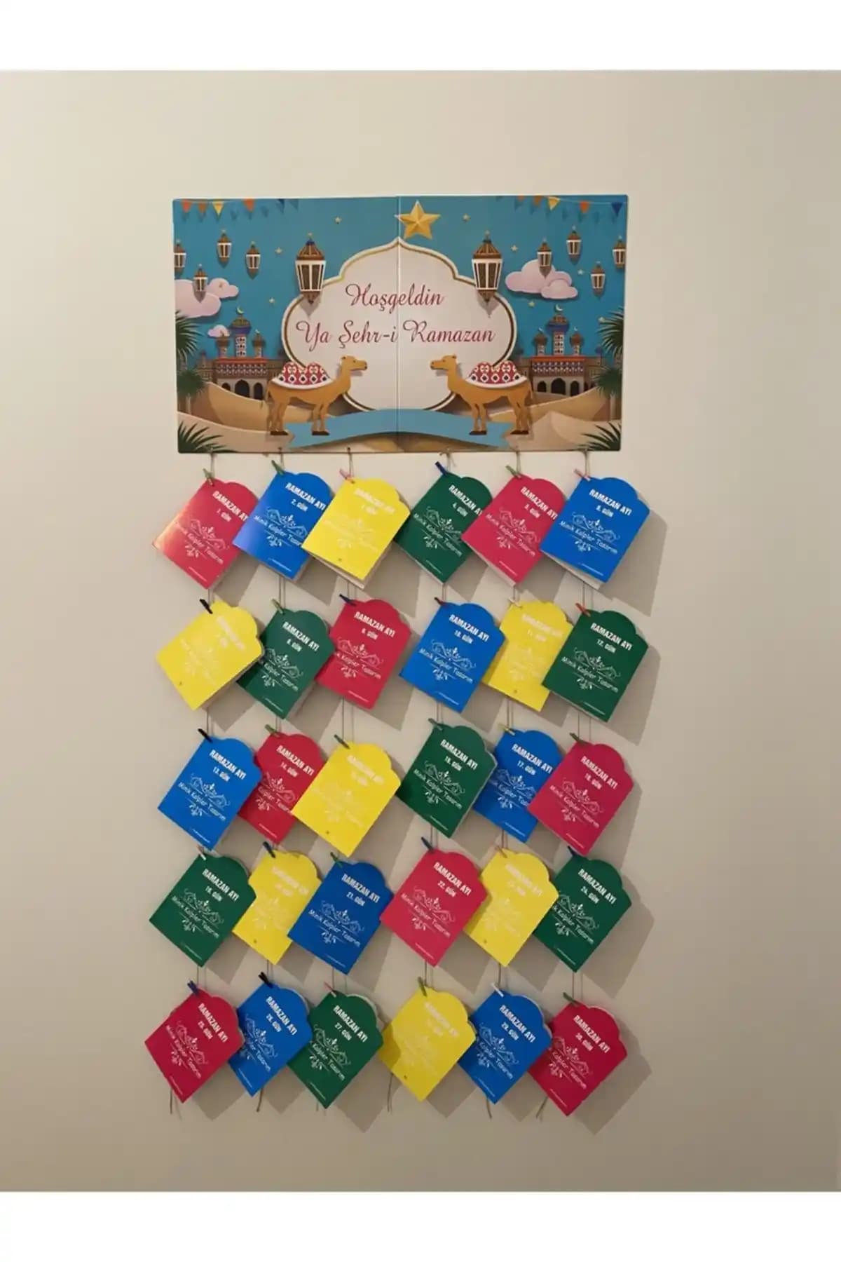 Çocuklar İçin Tasarlanmış Renkli Ramazan Takvimi Manevi Öğrenmeyi Destekler