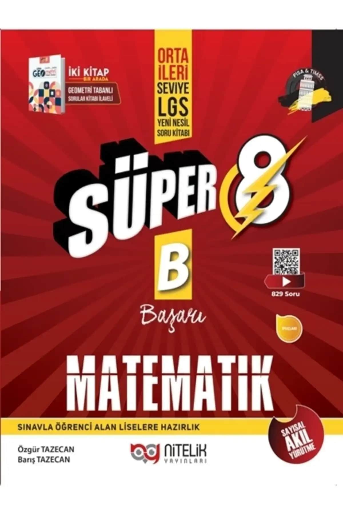 Nitelik Yayınları 8. Sınıf LGS Süper Matematik Soru Kitabı Öğrencilerin Başarısını Artırmayı Hedefler