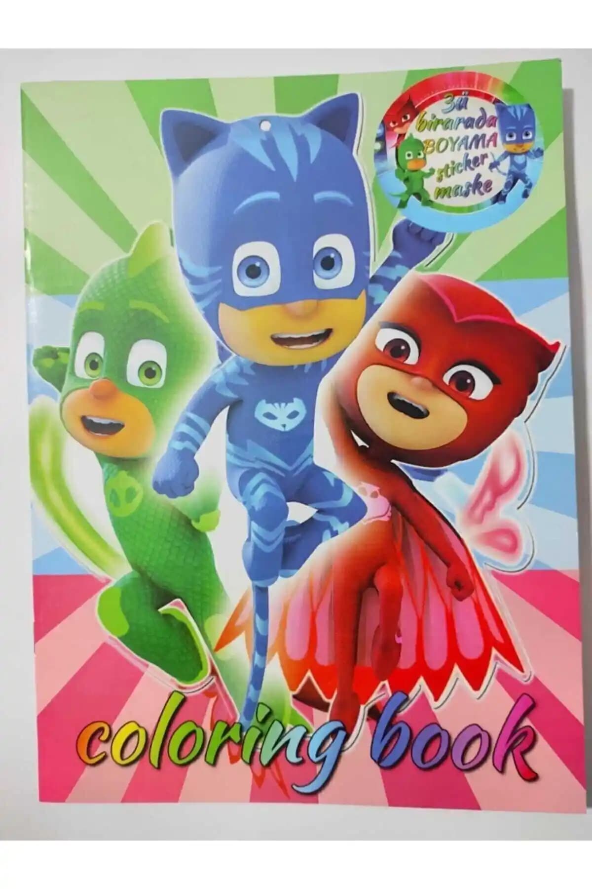 Pj Maskeliler Temalı Çocuk Boyama ve Sticker Seti Yaratıcılığı Destekler