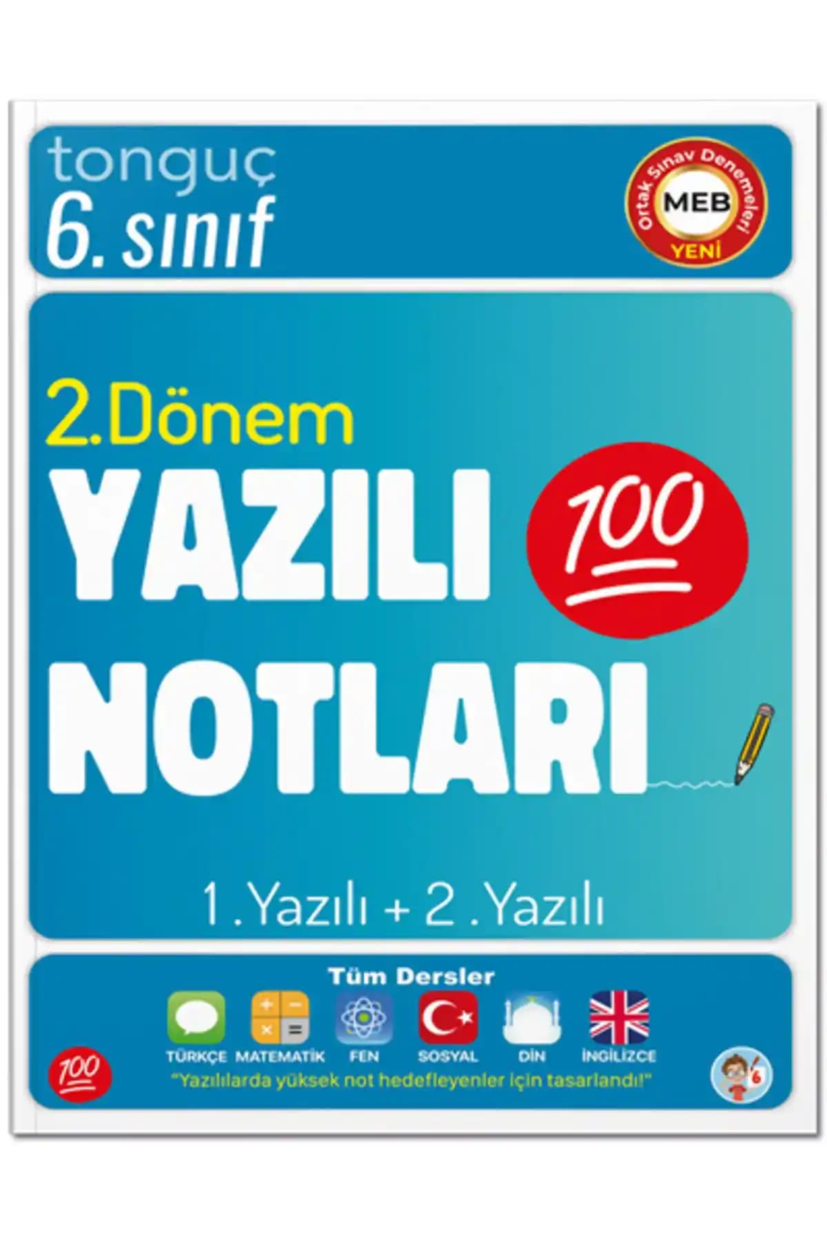 Tonguç Yayınları 6. Sınıf 2. Dönem Yazılı Notları ile Sınavlara Hazırlık Rehberi