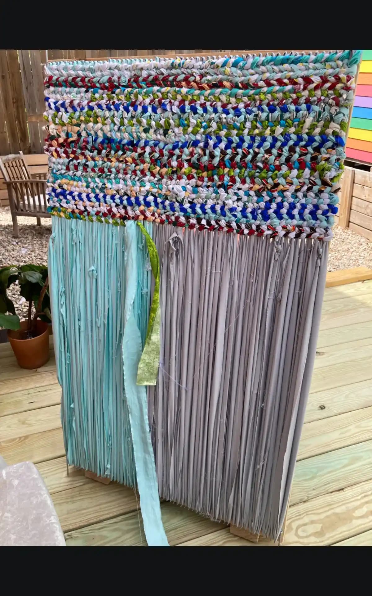 Atık Kumaşlarla Rag Rug Tezgahı Yapımı ve Twining Dokuma Tekniği Detayları