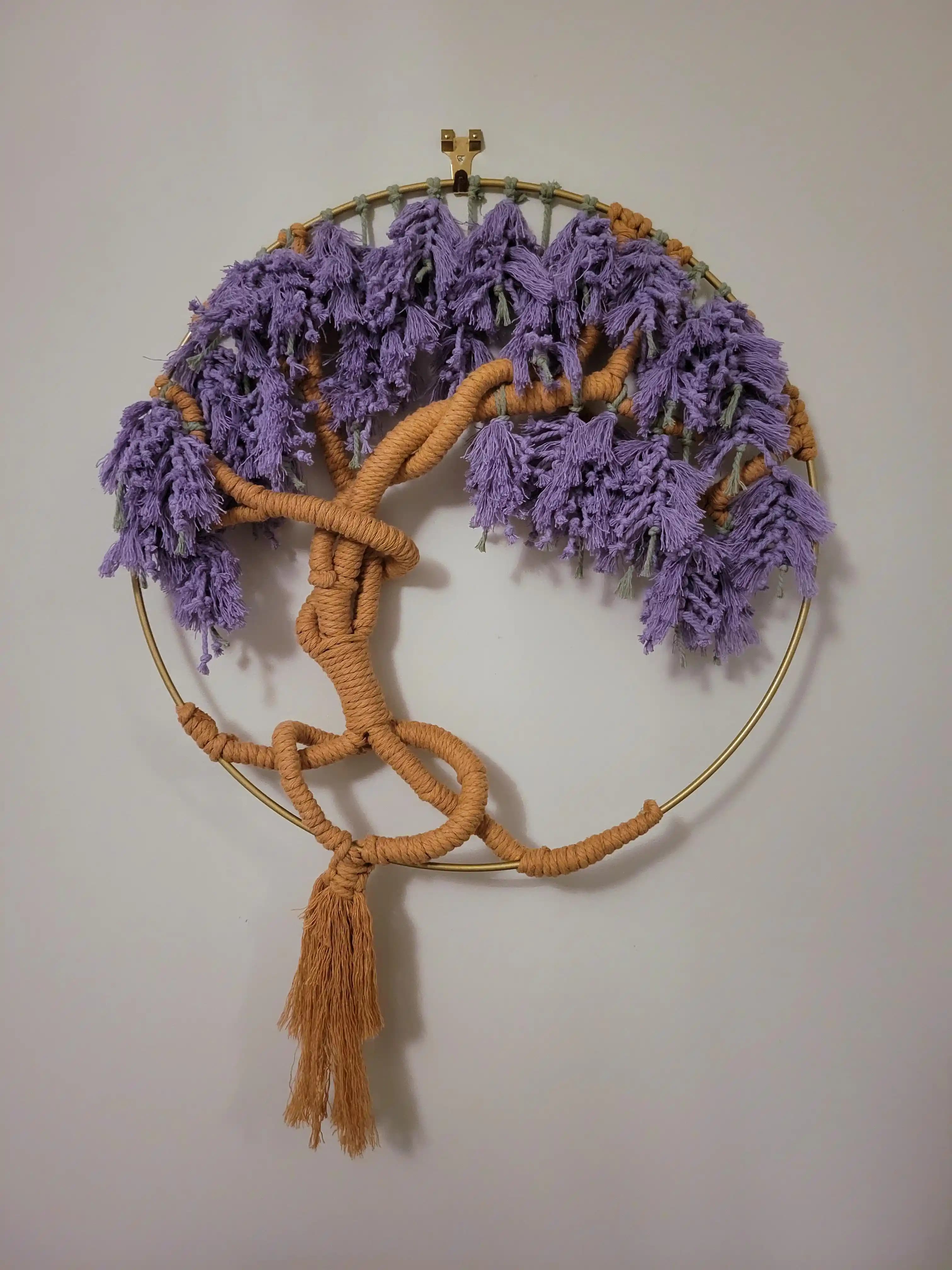 Wisteria Temalı Makrome Düğün Hediyesi: Teknikler ve Yaratıcı Tasarım Yaklaşımları