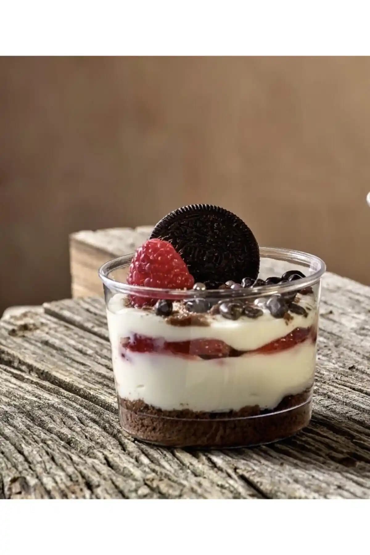 14'lü Magnolya Sert Plastik Tatlı Kabı Seti Dayanıklı ve Çok Amaçlı Kullanım İçin