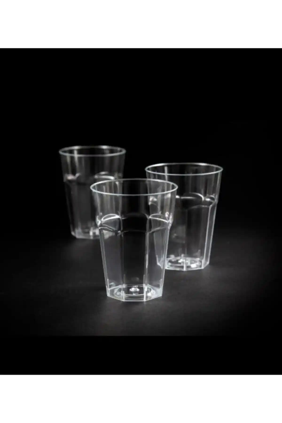 Genel Markalar 300cc Plastik Kristal Su ve Meşrubat Bardağı Seti 20 Adet