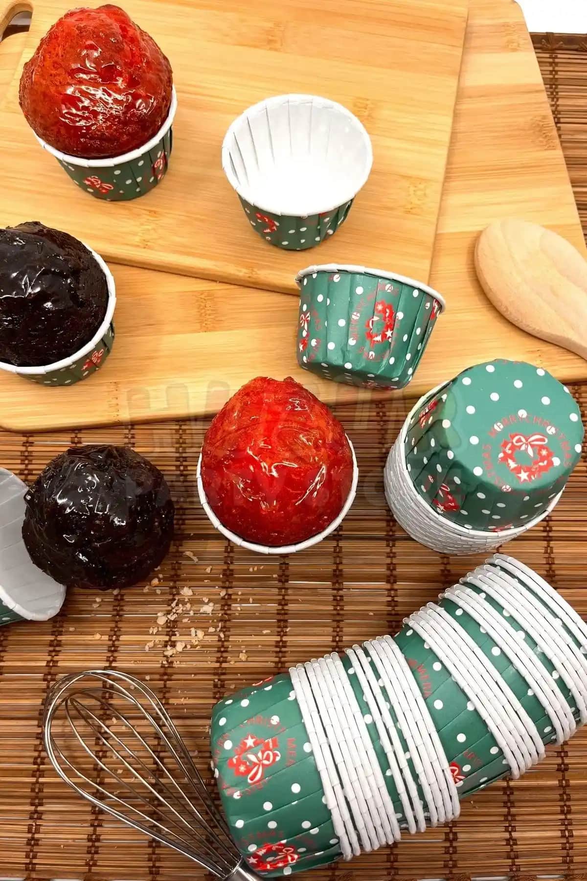 Huzur Party Store Yılbaşı Yeşil Merry Christmas Kek Kalıbı 50'li Pratik ve Dayanıklı