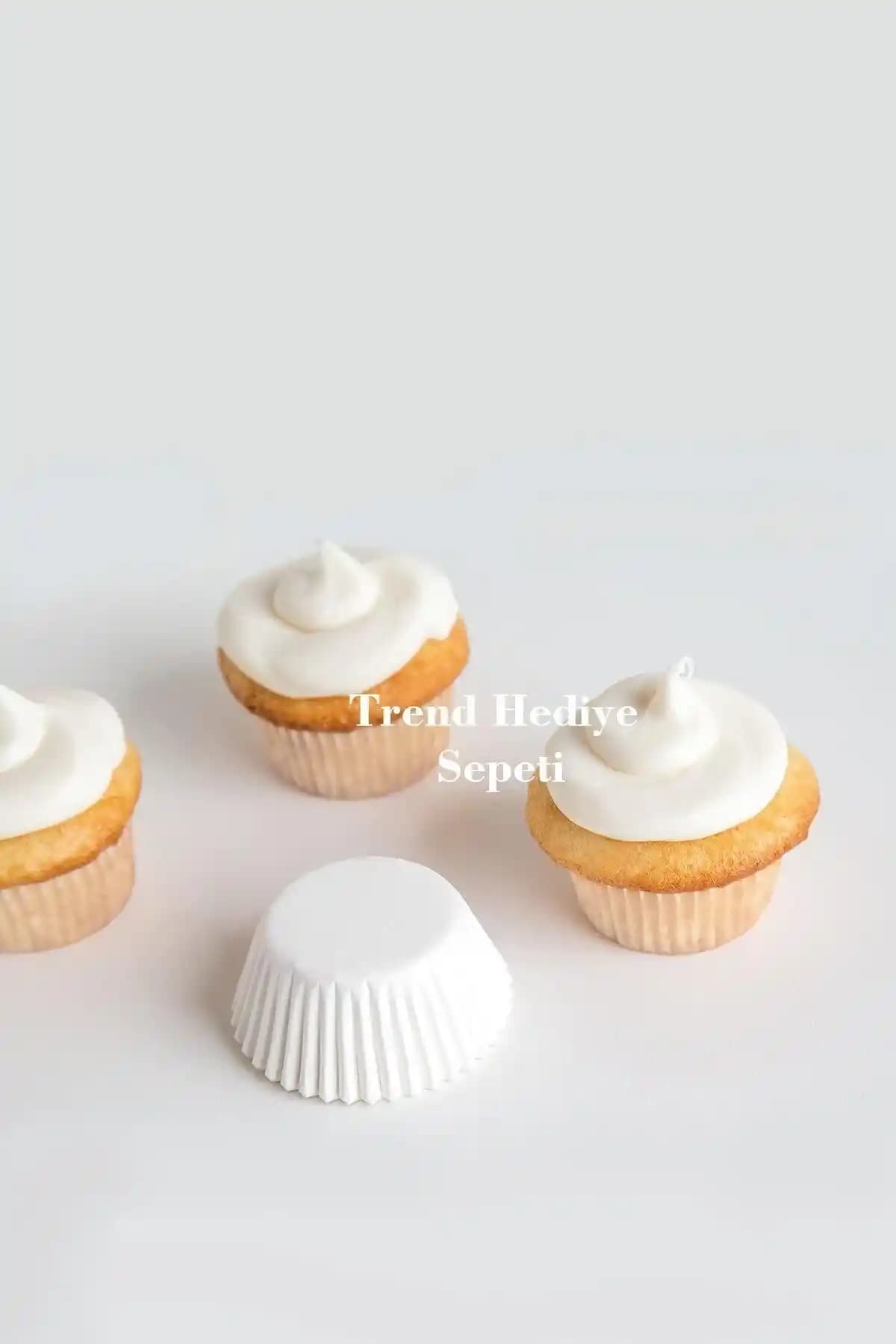 Trend Hediye Sepeti Mini Beyaz Çikolata ve Lokum Kağıtları 200 Adetlik Paket