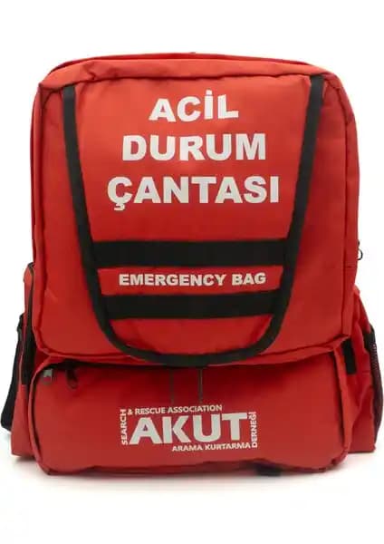 Akut Afet ve Acil Durum Deprem Çantası Çift Kişilik Güvenli ve Pratik Set