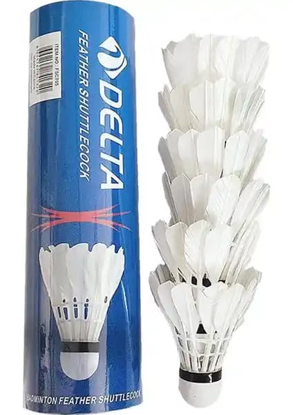 Delta Kaz Tüyü Pratik Kutusunda 6 Adet Mantar Kafa Badminton Topu Özellikleri ve Kullanım Alanları