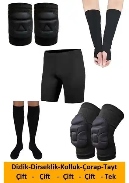 Liggo Voleybol Koruma Seti: Dizlik, Dirseklik, Kolluk ve Tayt ile Maksimum Performans