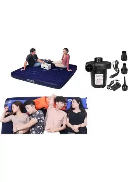 Mubx Intex 64755 3-4 Kişilik Şişme Yatak Konfor ve Dayanıklılık Sunar