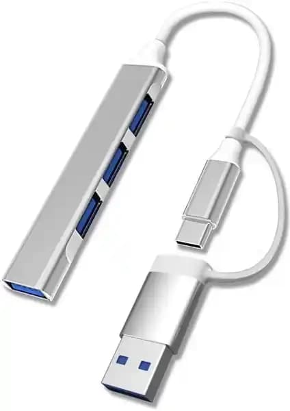 Sesengo Buffer 4 Port'lu USB Bağlantı İstasyonu Çok Yönlü ve Ultra İnce Tasarım