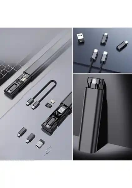 Sesengo Buffer 60W Çok İşlevli Cep Tipi Şarj ve Veri Transfer Seti